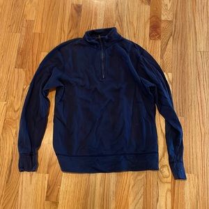 Navy J.Crew quarter zip pullover